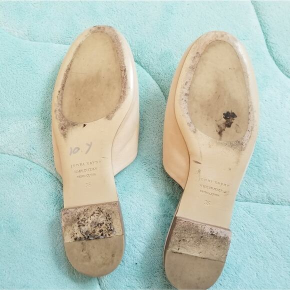 Jenni Kayne Olympia Ivory Mules size 5 - Picture 7 of 11